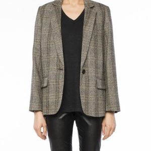 ISABEL MARANT ETOILE OVERSIZE HERRINGBONE BLAZER